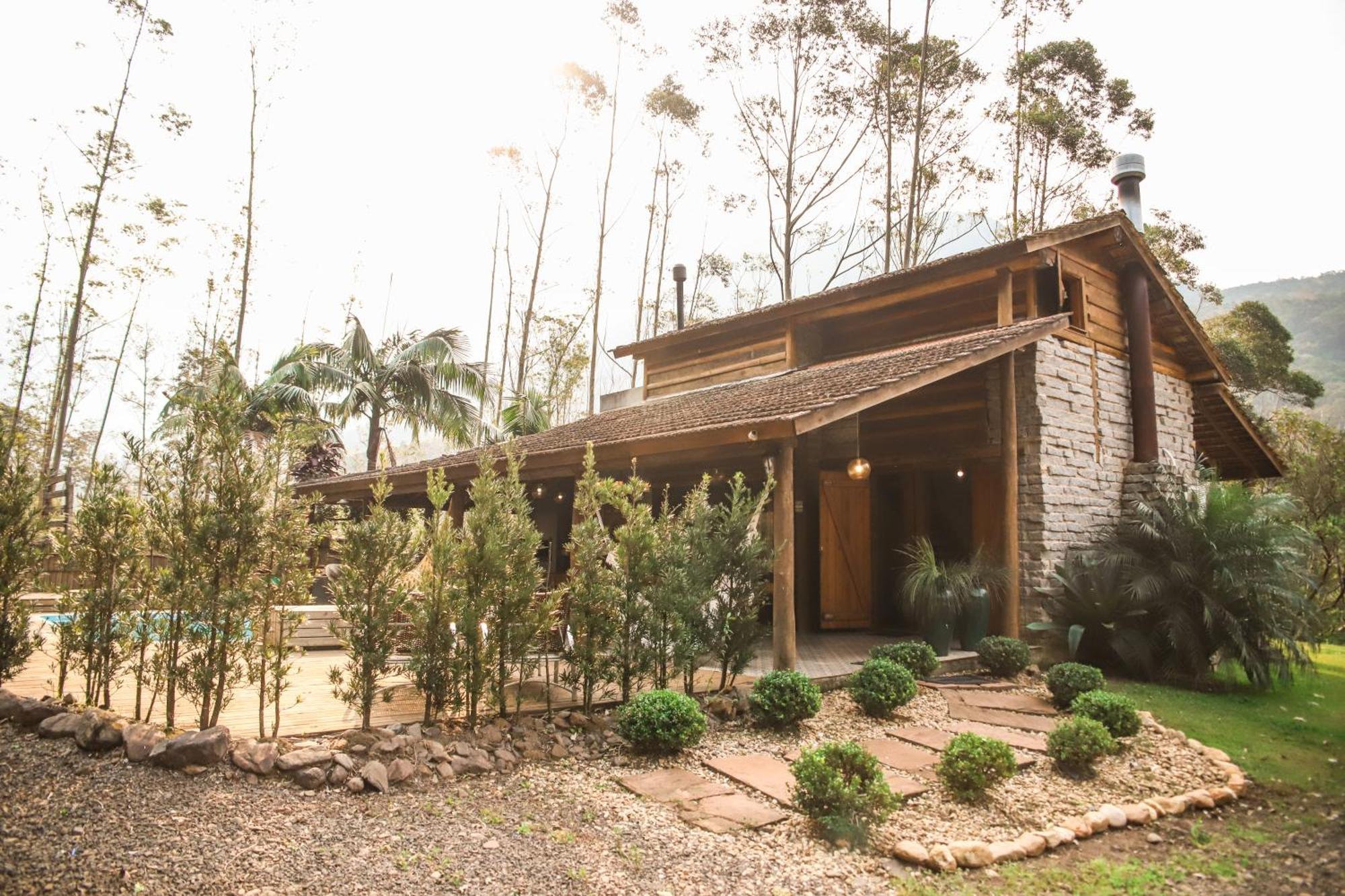 Chale Casa De Pedra, Vivenda Serra Velha, Chales De Montanha Timbe do Sul 외부 사진